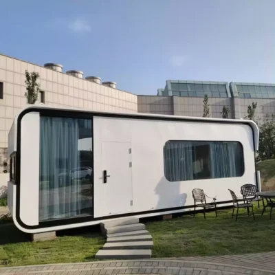 Tiny Apple Cabin Pod | 1 Bedroom, 1 Bathroom Modular Prefab Container Home | WINTTEN Steel Cabin for Home or Hotel | 5-Year Warranty